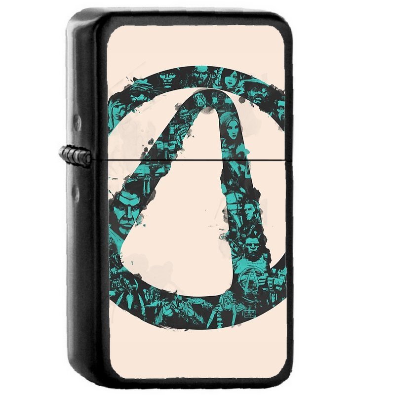 Vault Hunters - Oil Windproof Flip Top Black Lighters Briquet Encendedor
