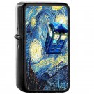 Van Gogh Doctor Who Tardis - Oil Windproof Flip Top Black Lighters Briquet Encendedor