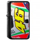 Valentino Rossis Bike - Oil Windproof Flip Top Black Lighters Briquet Encendedor