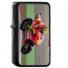 Valentino Rossi In Assen 2011 - Oil Windproof Flip Top Black Lighters Briquet Encendedor