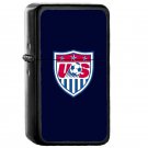 Us Soccer - Oil Windproof Flip Top Black Lighters Briquet Encendedor