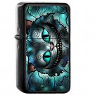 Were All Mad Here - Oil Windproof Flip Top Black Lighters Briquet Encendedor 1