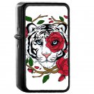 White Tiger - Oil Windproof Flip Top Black Lighters Briquet Encendedor