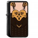 Warrior Princess - Oil Windproof Flip Top Black Lighters Briquet Encendedor