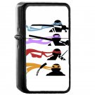 Tmnt Teenage Mutant Ninja Turtles Colors - Oil Windproof Flip Top Black Lighters