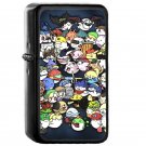 Super Smash Boos - Oil Windproof Flip Top Black Lighters Briquet Encendedor