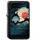 Sunrise Totoro Japanese Anime - Oil Windproof Flip Top Black Lighters Briquet Encendedor