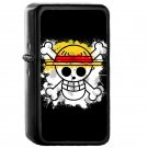 Straw Hat Pirates One Piece - Oil Windproof Flip Top Black Lighters Briquet Encendedor