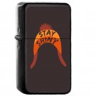Stay Shiny - Oil Windproof Flip Top Black Lighters Briquet Encendedor