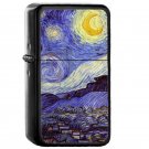 Starry Night Vincent Van Gogh  Art - Oil Windproof Flip Top Black Lighters Briquet Encendedor