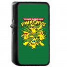 Teenage Mutant Ninja Turtles Pikachus Pokemon - Oil Windproof Flip Top Black Lighters