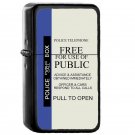 Tardis Sign Doctor Who - Oil Windproof Flip Top Black Lighters Briquet Encendedor