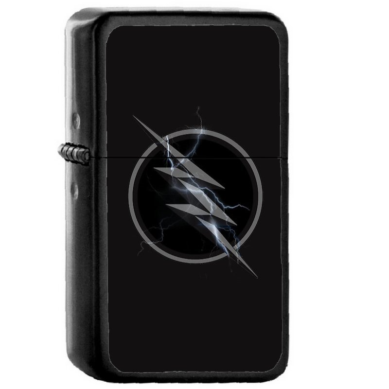 The Flash Zoom - Oil Windproof Flip Top Black Lighters Briquet Encendedor 1