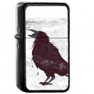 The Dark Bird Crow - Oil Windproof Flip Top Black Lighters Briquet Encendedor 1
