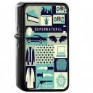 Supernatural Collage Art - Oil Windproof Flip Top Black Lighters Briquet Encendedor