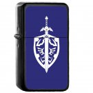 Sword And Shield Hylian - Oil Windproof Flip Top Black Lighters Briquet Encendedor