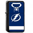 Tampa Bay Lightning Home Jersey - Oil Windproof Flip Top Black Lighters Briquet Encendedor