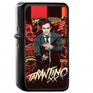 Tarantino - Oil Windproof Flip Top Black Lighters Briquet Encendedor