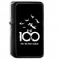 The 100 Meet Again - Oil Windproof Flip Top Black Lighters Briquet Encendedor