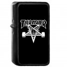 Thrasher - Oil Windproof Flip Top Black Lighters Briquet Encendedor