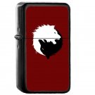 The Wolf And The Lion YingYang YinYang - Oil Windproof Flip Top Black Lighters