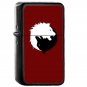 The Wolf And The Lion YingYang YinYang - Oil Windproof Flip Top Black Lighters