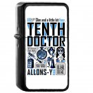 The Tenth Doctor Who - Oil Windproof Flip Top Black Lighters Briquet Encendedor
