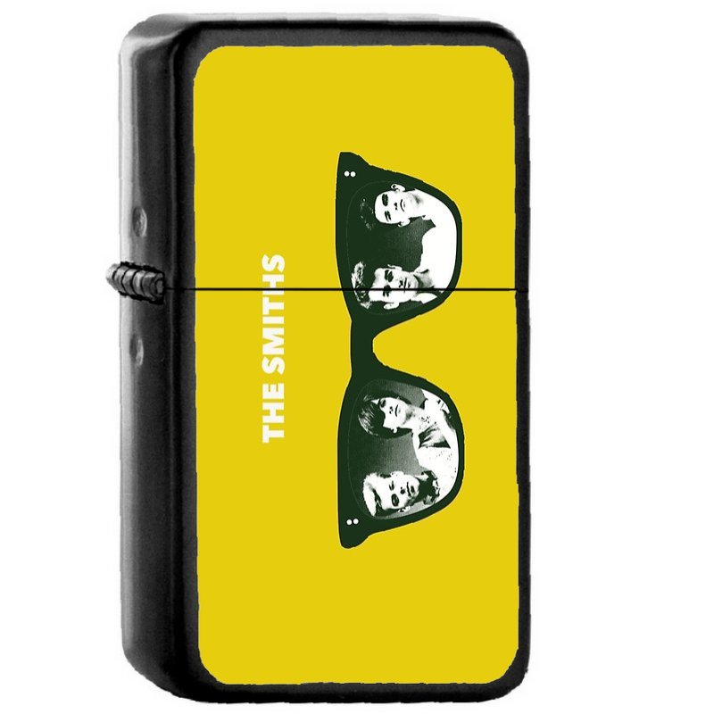 The Smiths - Oil Windproof Flip Top Black Lighters Briquet Encendedor