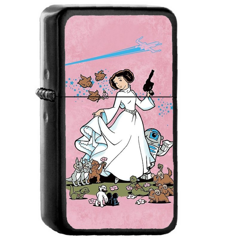 The Princess Star Wars - Oil Windproof Flip Top Black Lighters Briquet Encendedor
