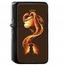 The New King Lion Disney - Oil Windproof Flip Top Black Lighters Briquet Encendedor