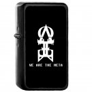 The Meta - Oil Windproof Flip Top Black Lighters Briquet Encendedor