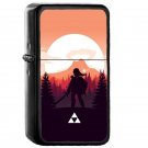 The Legend Of Zelda Orange - Oil Windproof Flip Top Black Lighters Briquet Encendedor 1