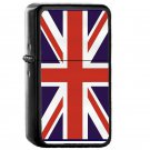 Union Jack Flag United Kingdom - Oil Windproof Flip Top Black Lighters Briquet Encendedor
