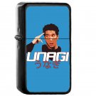 Unagi - Oil Windproof Flip Top Black Lighters Briquet Encendedor