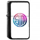 Tsm Geometria Eminence Distressed - Oil Windproof Flip Top Black Lighters Briquet Encendedor