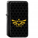 Triforce With Background - Oil Windproof Flip Top Black Lighters Briquet Encendedor
