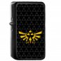 Triforce With Background - Oil Windproof Flip Top Black Lighters Briquet Encendedor