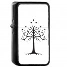 Tree Of Gondor Lord Of The Rings - Oil Windproof Flip Top Black Lighters Briquet Encendedor