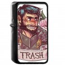Trash Hawke - Oil Windproof Flip Top Black Lighters Briquet Encendedor