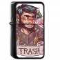 Trash Hawke - Oil Windproof Flip Top Black Lighters Briquet Encendedor