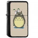 Totoro Japanese Anime - Oil Windproof Flip Top Black Lighters Briquet Encendedor