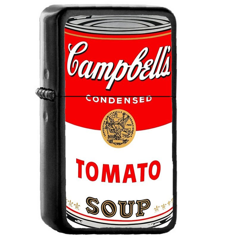 Tomato - Oil Windproof Flip Top Black Lighters Briquet Encendedor