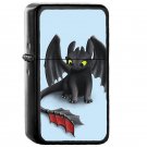 Toothless Night Fury Inspired Dragon - Oil Windproof Flip Top Black Lighters Briquet Encendedor