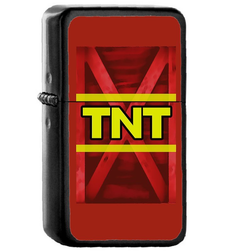 Tnt Crate - Oil Windproof Flip Top Black Lighters Briquet Encendedor