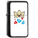 Togepi Pokemon - Oil Windproof Flip Top Black Lighters Briquet Encendedor