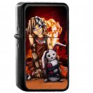 Tiny Tina - Oil Windproof Flip Top Black Lighters Briquet Encendedor
