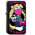Thug Usagi - Oil Windproof Flip Top Black Lighters Briquet Encendedor