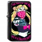 Thug Usagi - Oil Windproof Flip Top Black Lighters Briquet Encendedor
