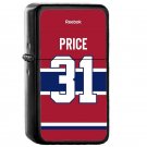 Montreal Canadiens Carey Price Jersey - Oil Windproof Flip Top Black Lighters Briquet Encendedor