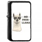 No Problem Llama - Oil Windproof Flip Top Black Lighters Briquet Encendedor